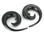 Elementals Organics ORG227 Spiral Hook Natural Body Jewelry from Horn 4mm - 10mm - Price Per 1