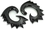 Elementals Organics ORG268-pair SONIC Black Horn Spiral Earrings Body Jewelry - Price Per 2