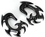 Elementals Organics ORG272-pair Concentrated Evil Black Horn Spiral Earrings Body Jewelry - Price Per 2