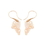 Elementals Organics ORG3039-pair 16g Mother of Pearl Filigree Gold Plated Brass Earrings - Price Per 2