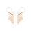 Elementals Organics ORG3039-pair 16g Mother of Pearl Filigree Gold Plated Brass Earrings - Price Per 2