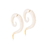 Elementals Organics ORG3040 Mother of Pearl Spiral Hanger Cheater Earring - Price Per 1