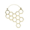 Elementals Organics ORG3089-pair 18g Save the Bees Polished Brass Earrings - Price Per 2