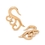 Elementals Organics ORG3102-pair Triple Spiral Brass Ear Hangers - 6mm Thick - Price Per 2