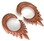 Elementals Organics ORG329 QUIVERS Red Saba Wood Hanger Earrings Organic Body Jewelry - Price Per 1