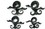 Elementals Organics ORG335 Double Headed Silhouette Organic Horn Spiral Wholesale Body Jewelry - Price Per 1