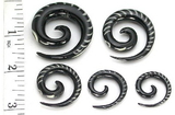 Elementals Organics ORG338 Spinal Inlay Spiral Horn Organic Wholesale Body Jewelry - Price Per 1