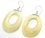 Elementals Organics ORG364-pair Style 10 OVAL Bone Organic Bali .925 Sterling Silver Earrings