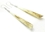 Elementals Organics ORG366-pair Style 12 LONG Drop Bone Organic Bali .925 Sterling Silver Earrings
