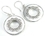 Elementals Organics ORG440-pair Mother of Pearl Round Design # 2 with .925 Sterling Silver - Earrings - Price Per 2
