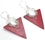 Elementals Organics ORG441-pair Red Coral Arrow Design # 2 with .925 Sterling Silver - Earrings - Price Per 2