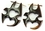 Elementals Organics ORG491-pair Hanging Bat of Love GOLDEN Horn Hanging Earings Organic Jewelry - Price Per 2
