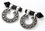 Elementals Organics ORG500-pair .925 Sterling Silver Round Balinese Design Hanger Body Jewelry 8g - 0g - Price Per 2