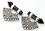 Elementals Organics ORG502-pair .925 Sterling Silver Triangluar Balinese Design Hanger Body Jewelry 8g - 0g - Price Per 2