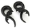 Elementals Organics ORG509-pair Flower Carved Horn Hanger Body Jewelry 6g - 00g - Price Per 2