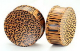 Elementals Organics ORG599 Coconut Solid Wood Plug - Organic Body Jewelry 4mm up to 51mm - Price Per 1