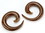Elementals Organics ORG634 Coconut Shell Wood Sprial Hanger Earrings Organic Body Jewelry - Price Per 1