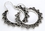 Elementals Organics ORG653-pair .925 Sterling Silver 16g Bali Drop RAKSASA Earrings - Price Per 2