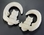 Elementals Organics ORG666-pair PERCHING OWLS Natural Bone CARVED Organic Body Jewelry 2mm - 8mm - Price Per 2