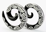Elementals Organics ORG708 Calypto Wholesale Organic Body Jewelry Horn Tatoo Spirals 6g - 00g - Price Per 1