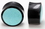 Elementals Organics ORG728 Horn Plug with CRUSHED TURQUOISE Inlay Organic Plug 8mm-24mm - Price Per 1