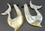 Elementals Organics ORG838-pair Mother of Pearl WHALE Hanger Organic Jewelry - Price Per 2