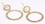 Elementals Organics ORG910-pair CIRCLE DROP 18g Bronze Earrings - Price Per 2