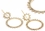Elementals Organics ORG910-pair CIRCLE DROP 18g Bronze Earrings - Price Per 2