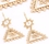 Elementals Organics ORG926-pair 18g GOLD PLATED DOGFUNK Bronze Earrings - Price Per 2