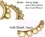Elementals Organics ORG947-pair 18g-16g GOLD PLATED Bronze NECK Earrings - Price Per 2