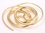 Elementals Organics ORG949-pair 18g-16g GOLD PLATED Bronze Tight Spiral Earrings - Price Per 2