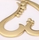 Elementals Organics ORG963-pair 18g-16g GOLD PLATED Bronze Mystic HEART Earrings - Price Per 2