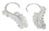 Elementals ORG990-pair 12g Silver SERPENTINE Style Earrings - Price Per 2