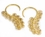 Elementals ORG991-pair 12g GOLD SERPENTINE Style Earrings - Price Per 2