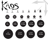 Kaos P022-black Black Silicone Tunnel by Kaos Softwear - 0g up to 2" - Price Per 1