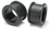 Kaos P022-black Black Silicone Tunnel by Kaos Softwear - 0g up to 2&quot; - Price Per 1