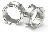 Painful Pleasures P030-pb Thick Double Flared Stainless Steel Earlet - Price Per 1