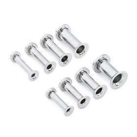 Painful Pleasures P041-0g 0g 5/8&quot; or 3/4&quot; Threaded Tunnel Stainless Steel