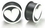 Painful Pleasures P045-c WHITE/BLACK HEART Silicone Flexible Earlets from 0g up to 3/4&quot; - Price Per 1