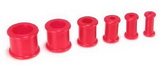 Painful Pleasures P046-red RED Flexible Wholesale Silicone Earlets Painful Pleasures 6g-1" - Price Per 1