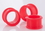Painful Pleasures P046-red RED Flexible Wholesale Silicone Earlets Painful Pleasures 6g-1&quot; - Price Per 1