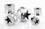 Painful Pleasures P069 Lasered Star Double Flare High Polish Stainless Steel Ear Plugs