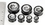 Painful Pleasures P135 0g up to 24mm MIDNIGHT ABYSS Double Flare Plugs - Price Per 1