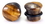 Painful Pleasures P165 Top Hat BROWN TIGER EYE STONE Plug with Black Oring - 8g - 9/16&quot; - Price Per 1