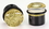 Painful Pleasures P169 GOLDEN GLITTER TOP HAT Acrylic Plug with Black Oring - 6g - 5/8&quot; - Price Per 1