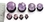 Painful Pleasures P171 PURPLE GLITTER TOP HAT Acrylic Plug with Black Oring - 6g - 5/8&quot; - Price Per 1