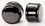 Painful Pleasures P252 FLAT PLUGS Black Glass - Ear Gauge Jewelry - Price Per 1