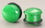 Painful Pleasures P263 Top Hat GREEN STONE Plug with Black Oring - 8g - 1&quot; - Price Per 1