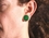 Painful Pleasures P264 Double Flare GREEN STONE Plug - 8g - 1&quot; - Price Per 1