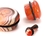 Painful Pleasures P268 Top Hat RED AGATE STONE Plug with Black Oring - 8g - 1&quot; - Price Per 1